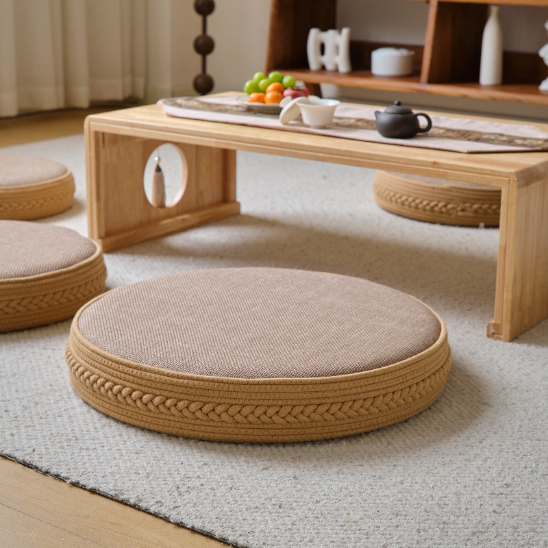 Floor Cushion Pouf - Japon yer minderi kalın yuvarlak Tatami