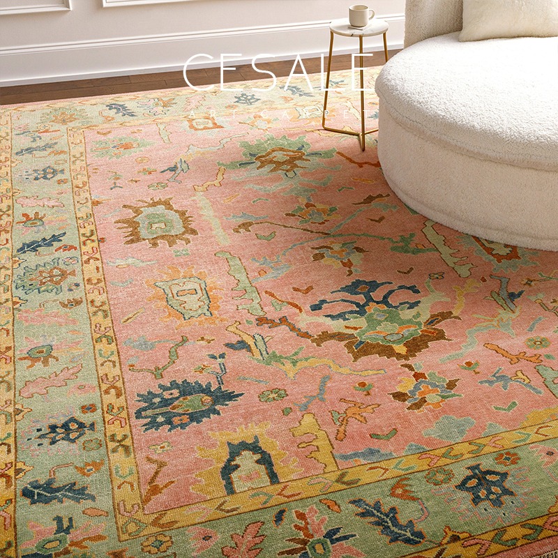 Home Textiles France - Retro Oturma Odası Halısı Fransız Lüks