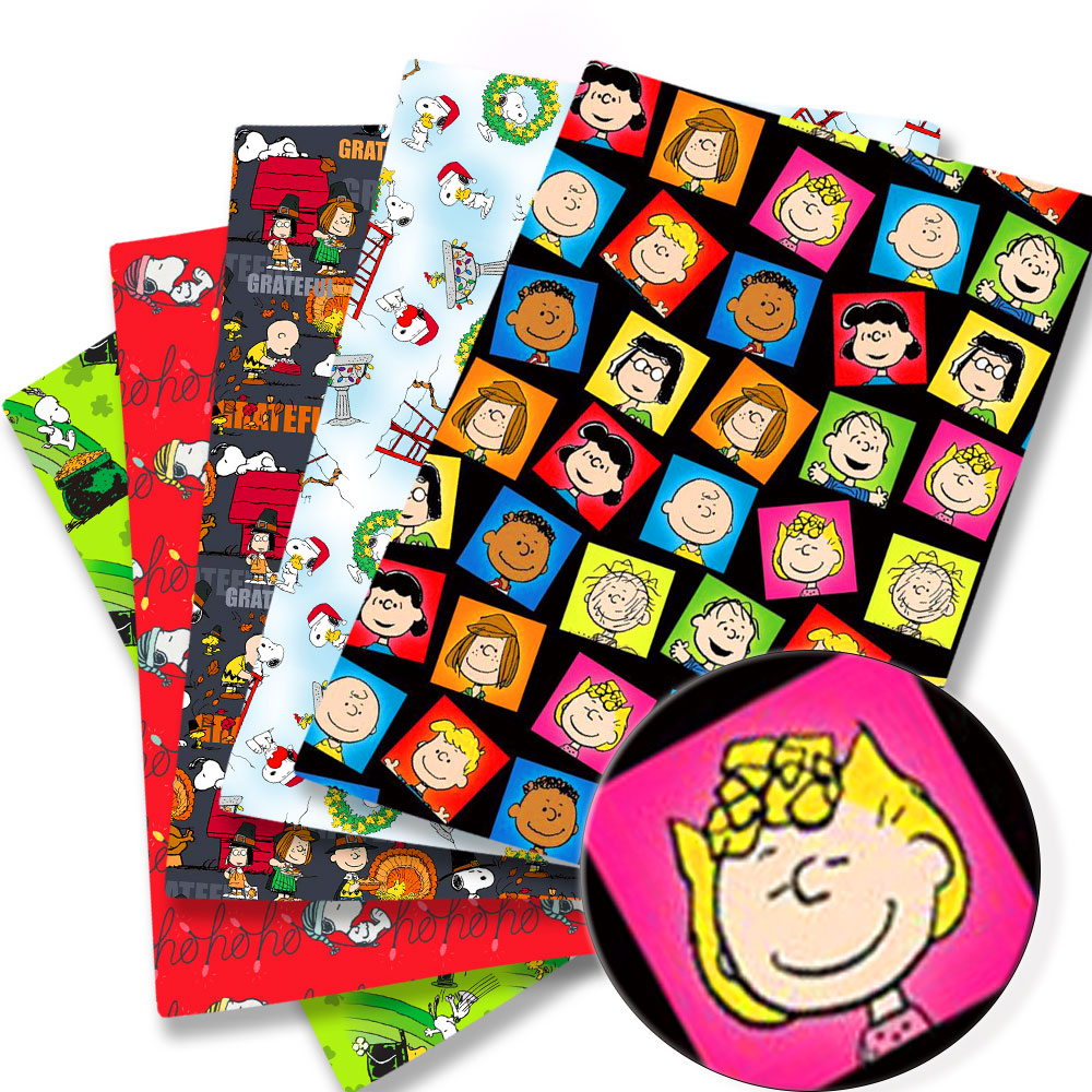 Home Textiles Curtains - TAKARA TOMY Snoopy fabric140x50CM Cartoon printed