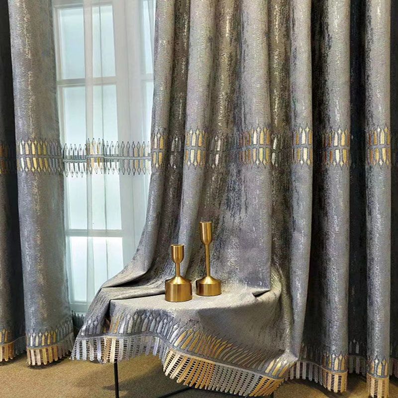Home Textiles Luxury Curtains - Lüks İşlemeli Karartma Perdesi, Villa Salonu