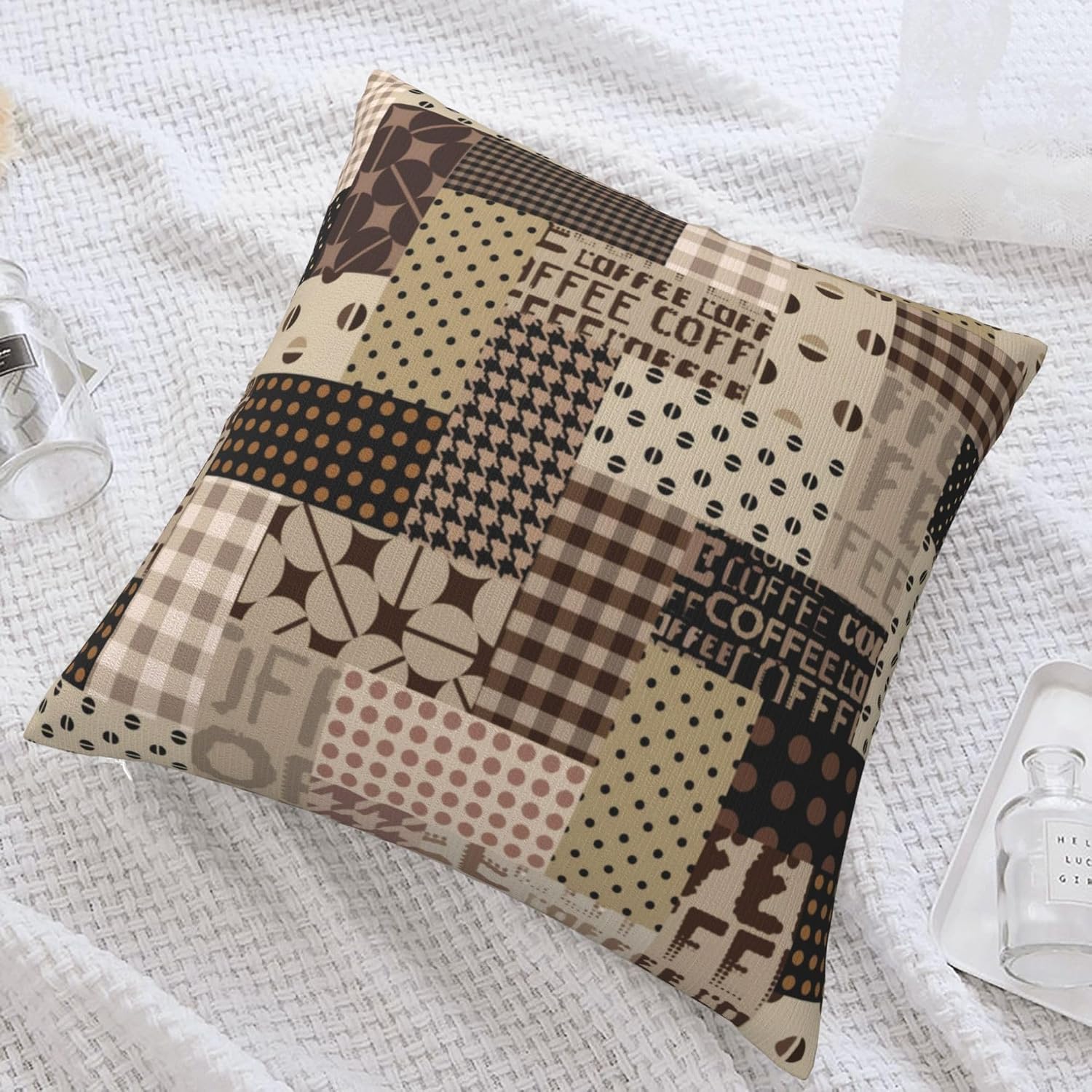 Pillow Insert 18X18 - Kahve Saati Dekoratif Yastık Kılıfı Vintage