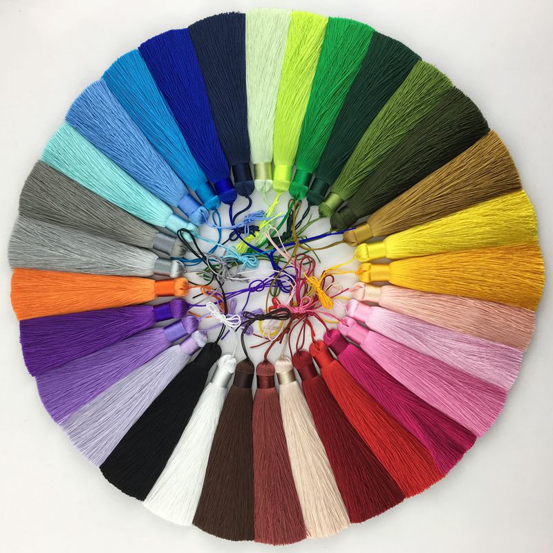 Home Ec Textiles - 1 adet 12CM Polyester İpek boncuk