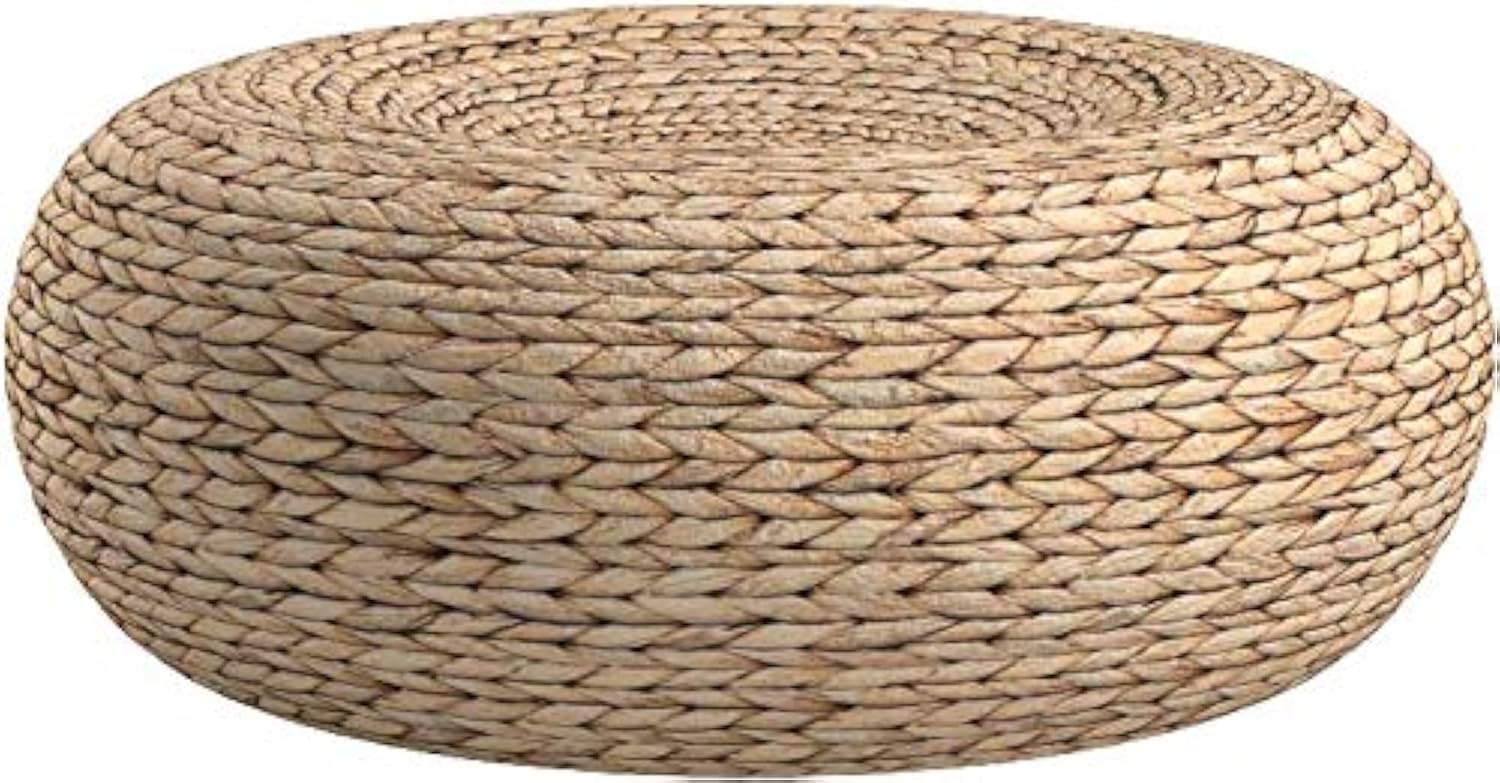 Floor Cushion Pouf - El Yapımı Hasır Düz Yer Minderi,