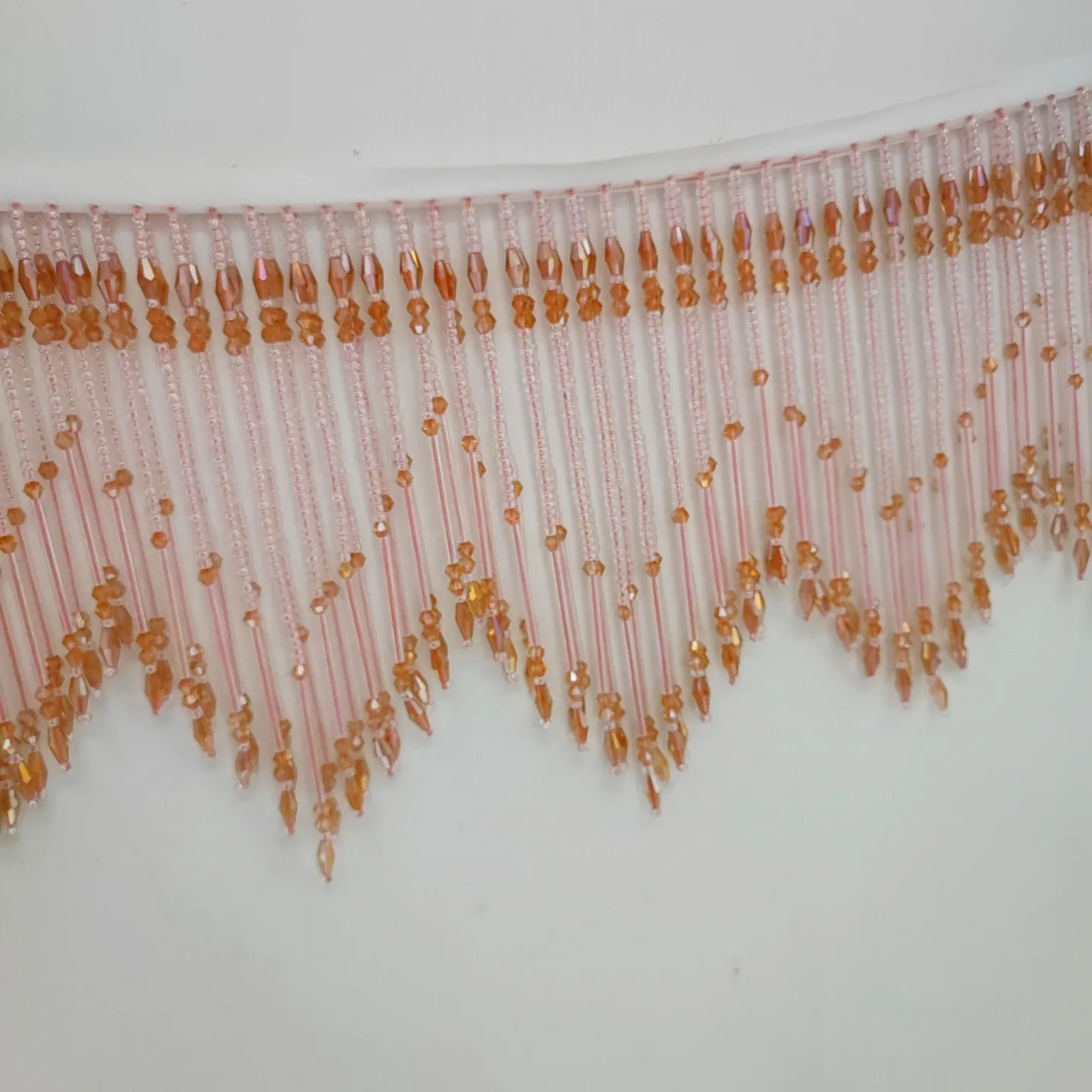 Home Textiles Luxury Curtains - El Yapımı Boncuklu Saçak Şerit, Perdeler,
