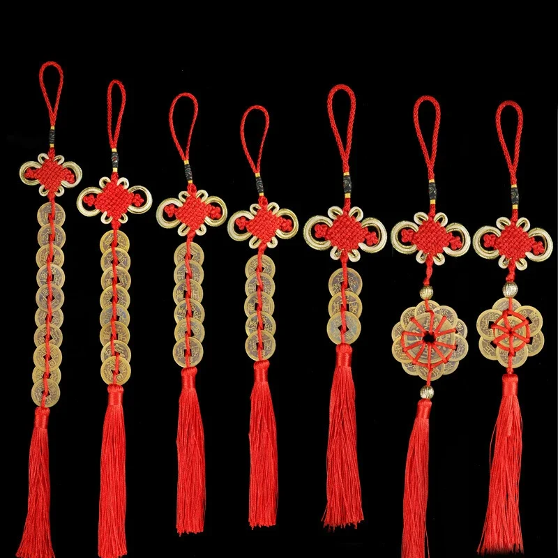 Home Ec Textiles - Çin Feng Shui Paraları Püskül Zenginlik