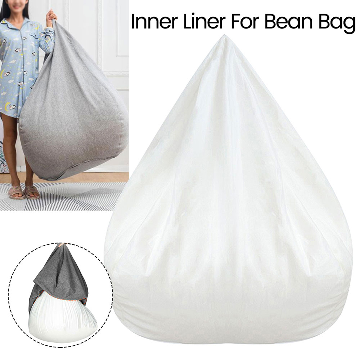 Floor Cushion Pouf - Kanepeler Kapak Çıkarılabilir Tembel Kanepe İç