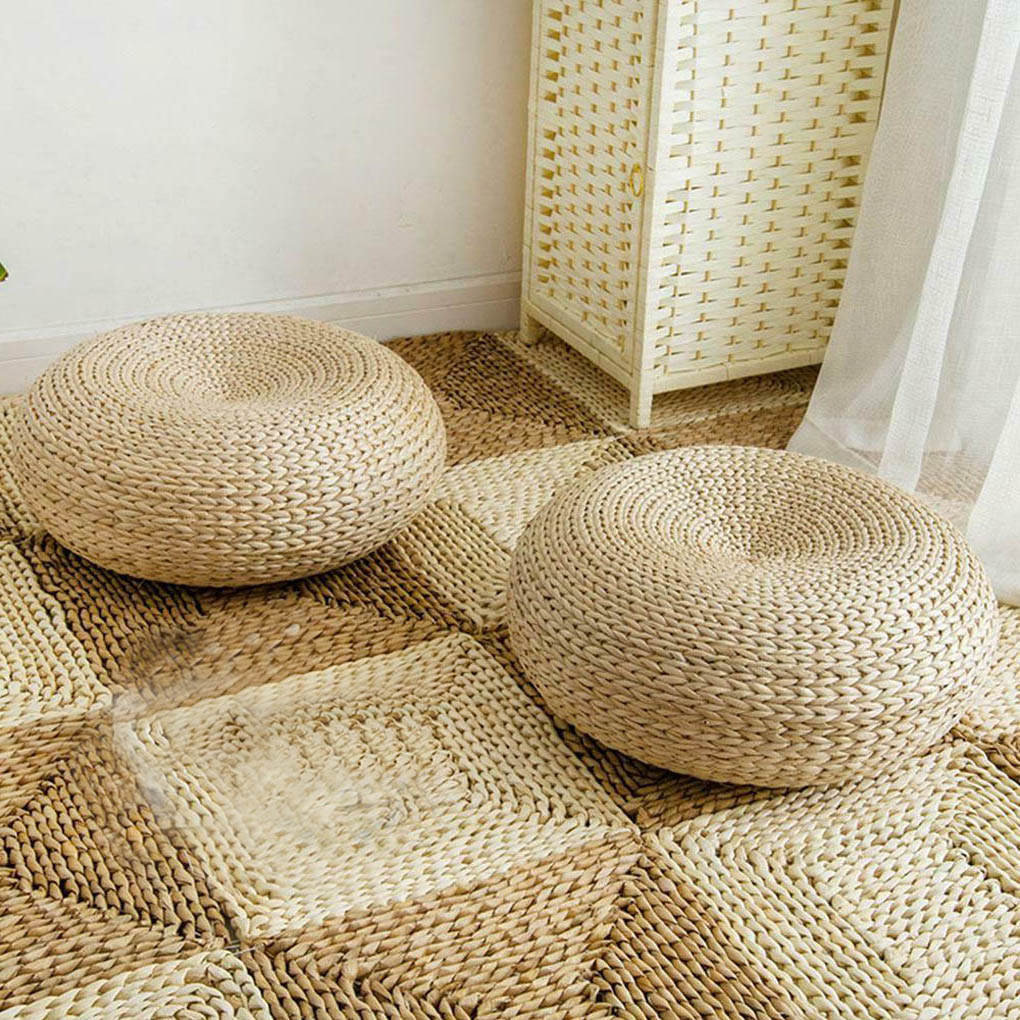 Doğal Hasır Yuvarlak Puf El Ya - Floor Cushion Pouf incelemesi ve fiyatı