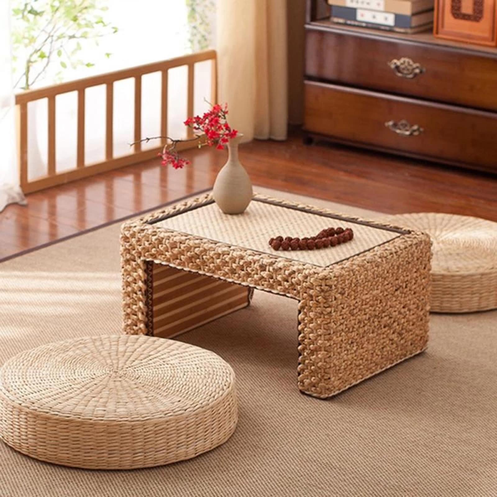 Doğal Hasır Yuvarlak Puf El Ya - Floor Cushion Pouf incelemesi ve fiyatı