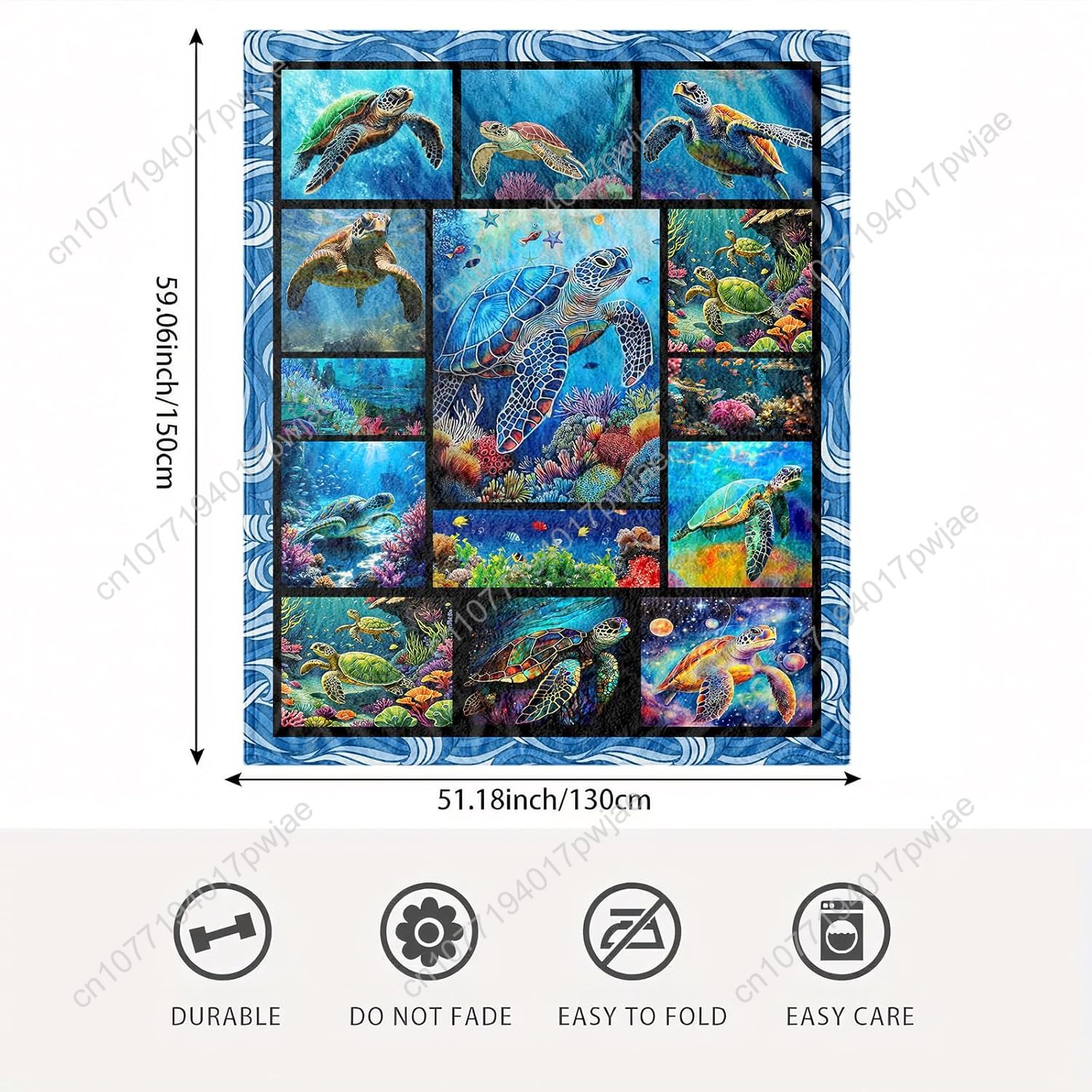 Deniz Kaplumbağası Flanel Batt - Home Textiles Usa incelemesi ve fiyatı