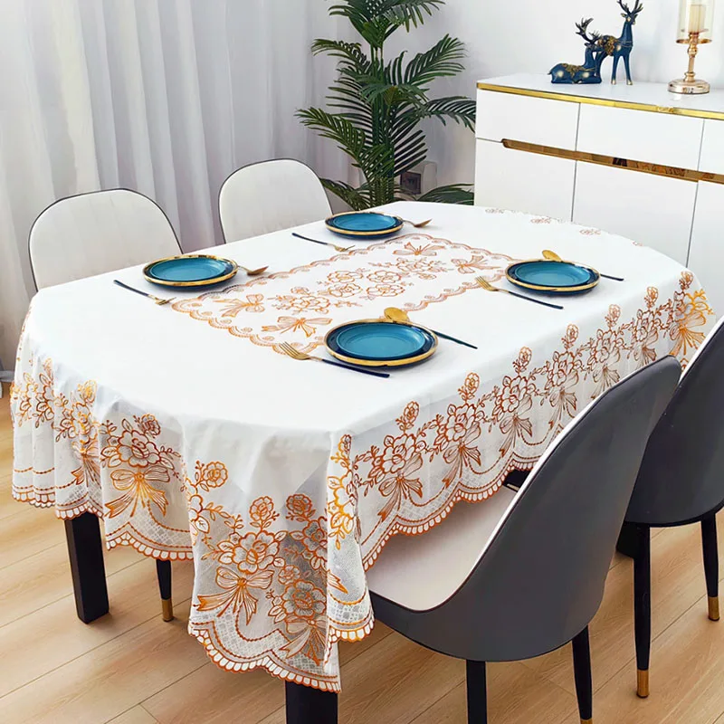 Yeni PVC Oval Su Geçirmez Masa - Home Textiles Today News incelemesi ve fiyatı