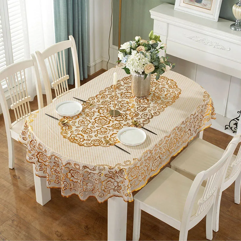 Yeni PVC Oval Su Geçirmez Masa - Home Textiles Today News incelemesi ve fiyatı