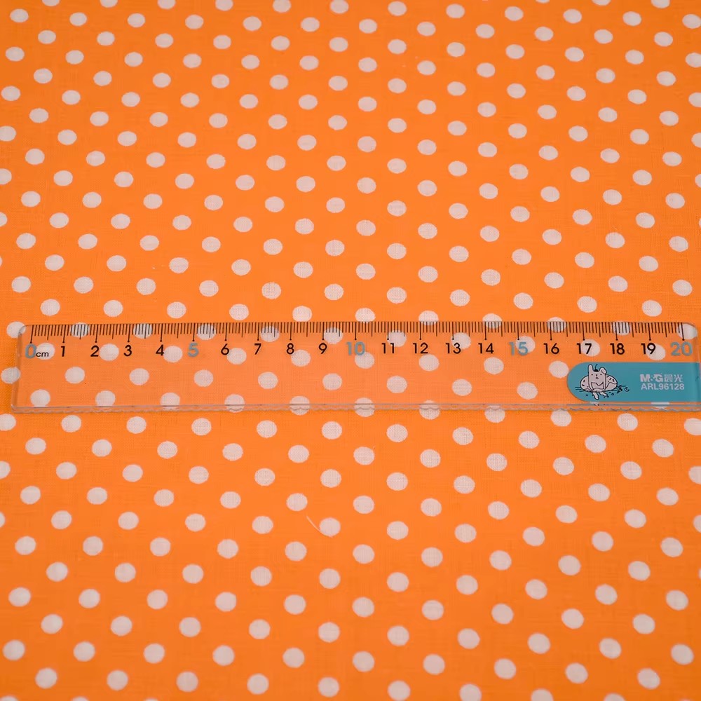 50X150CM beyaz turuncu Polka D - Home Textiles Fabric incelemesi ve fiyatı