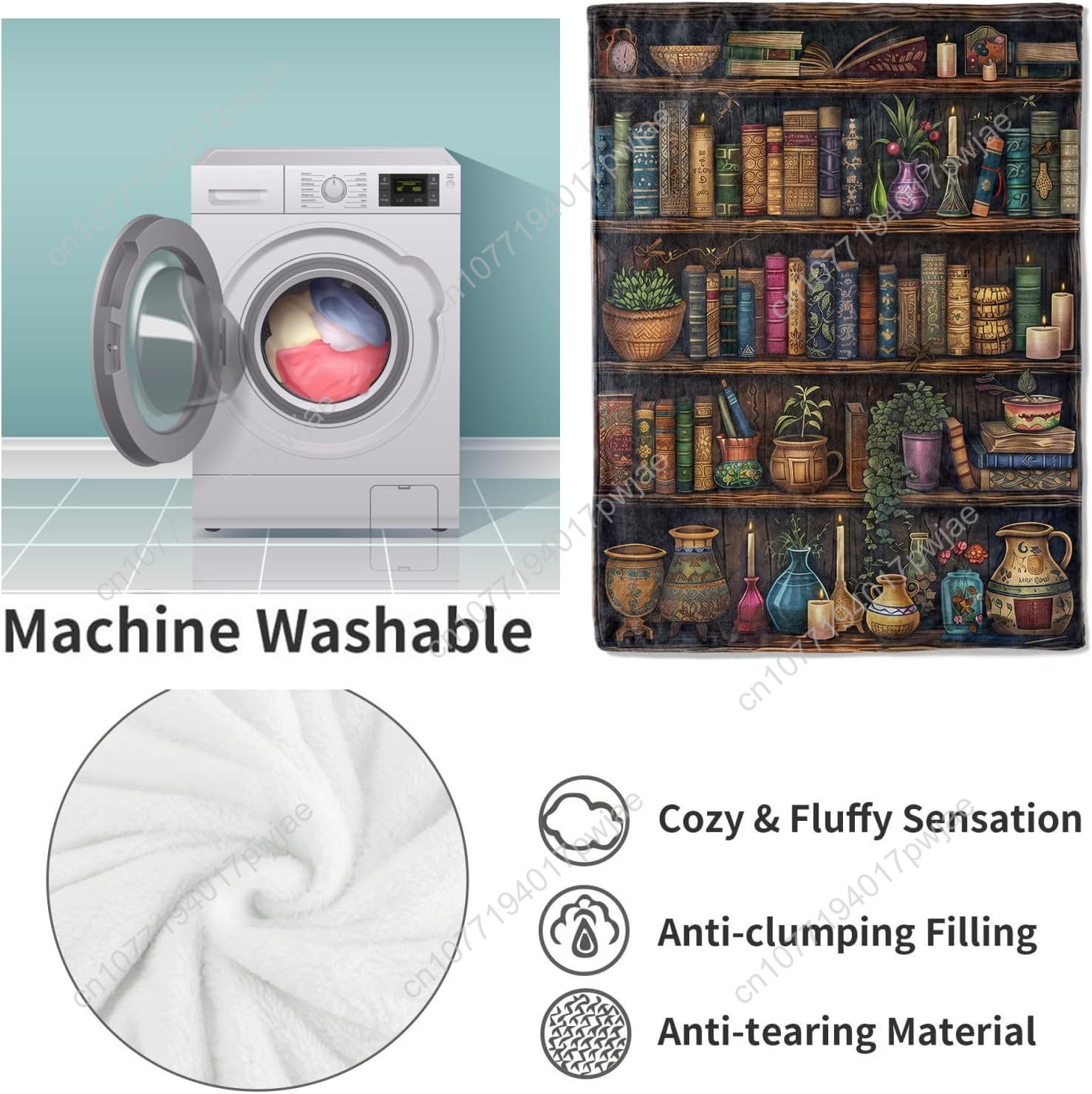 Antika Kitaplar ve Dekorlu Vin - Home Textiles Usa incelemesi ve fiyatı