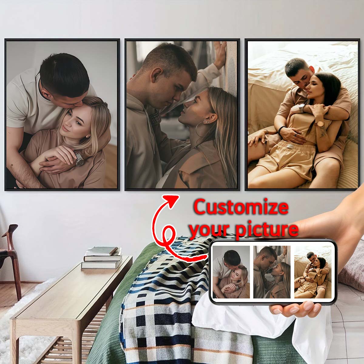 Triptik - 2D özel fotoğraf ahş - Home Textiles Fabric incelemesi ve fiyatı