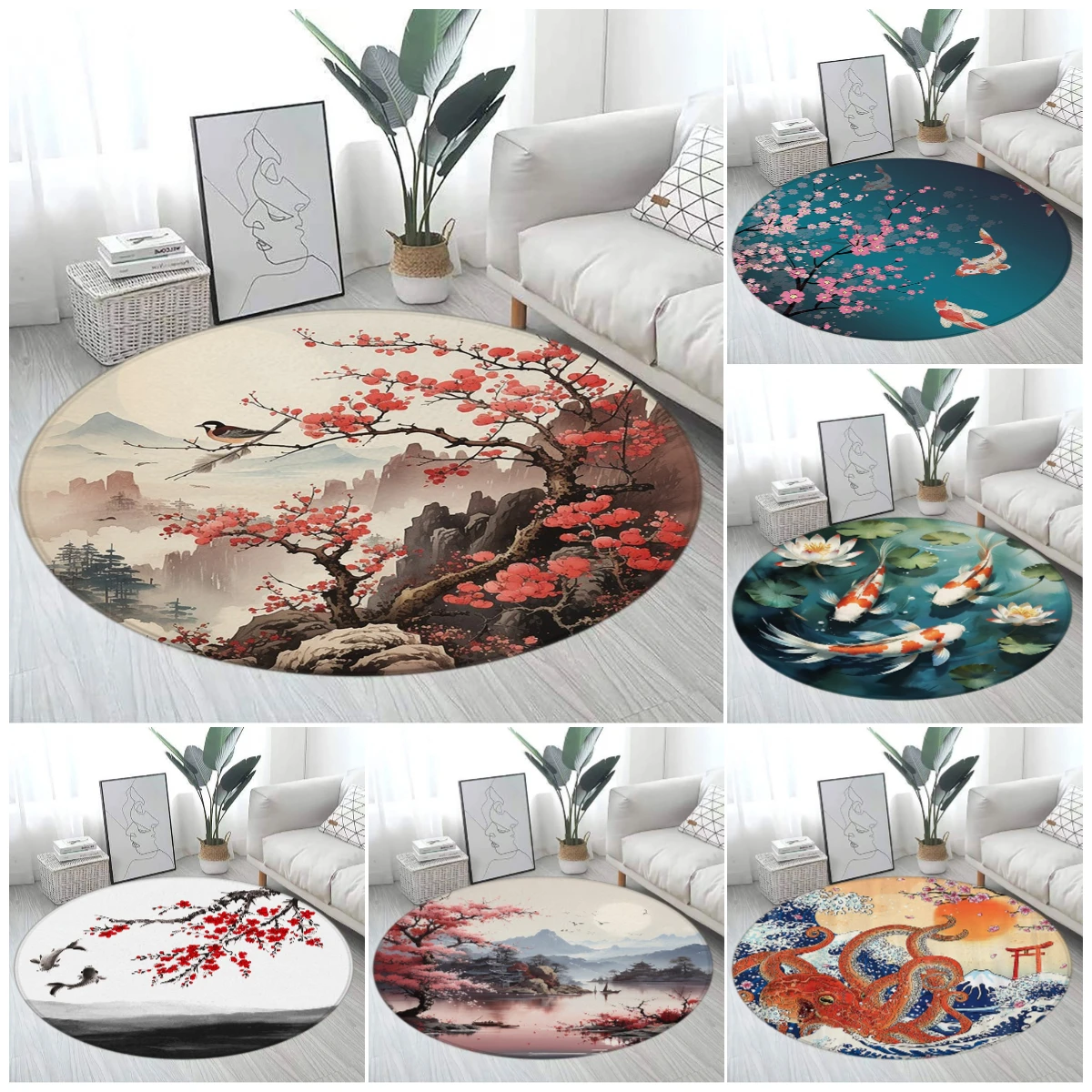 Japon Koi ve Kiraz Çiçeği Yuva - Japanese Home Textiles incelemesi ve fiyatı
