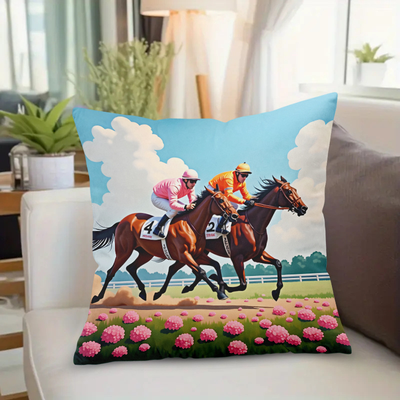 1 adet At Yarışı Yastık Kılıfı - Pillow Insert 18X18 incelemesi ve fiyatı