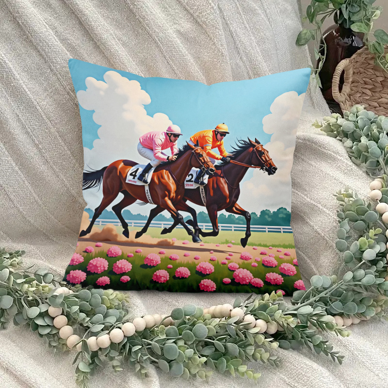 1 adet At Yarışı Yastık Kılıfı - Pillow Insert 18X18 incelemesi ve fiyatı