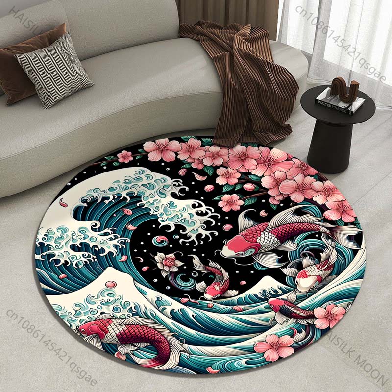 Retro japon Kanagawa dalgalar  - Japanese Home Textiles incelemesi ve fiyatı