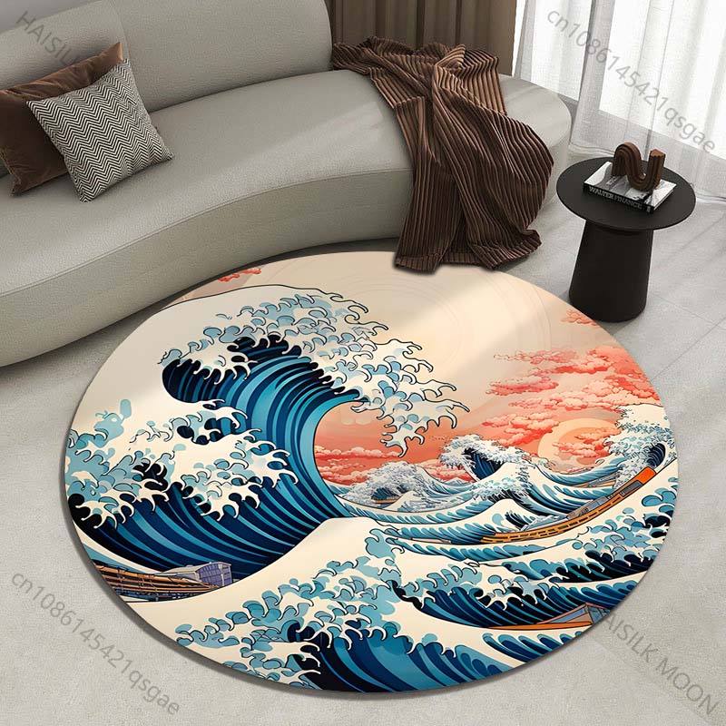 Retro japon Kanagawa dalgalar  - Japanese Home Textiles incelemesi ve fiyatı