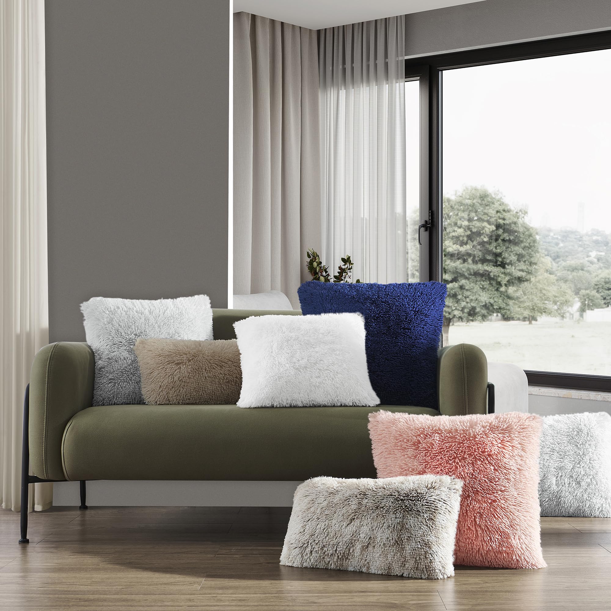 Lüks Yumuşak Suni Kürk Polar Y - Pillow Insert 18X18 incelemesi ve fiyatı