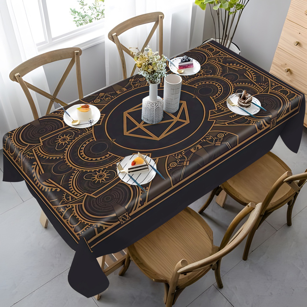 Steampunk Siyah Altın Dişli De - Home Textiles Fabric incelemesi ve fiyatı