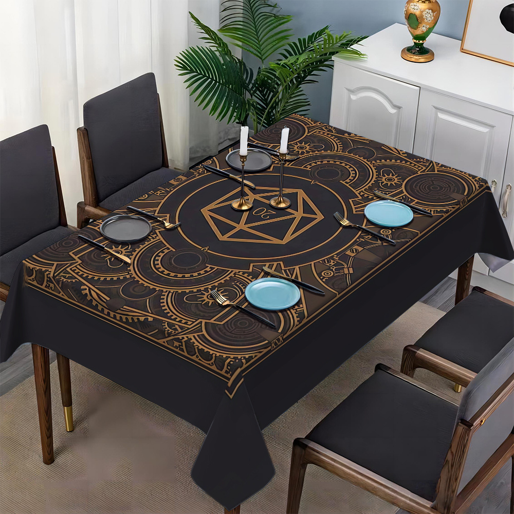 Steampunk Siyah Altın Dişli De - Home Textiles Fabric incelemesi ve fiyatı