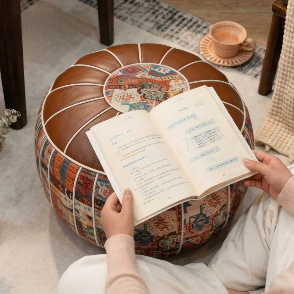 Boho Desenli Osmanlı Puf PU De - Floor Cushion Pouf incelemesi ve fiyatı