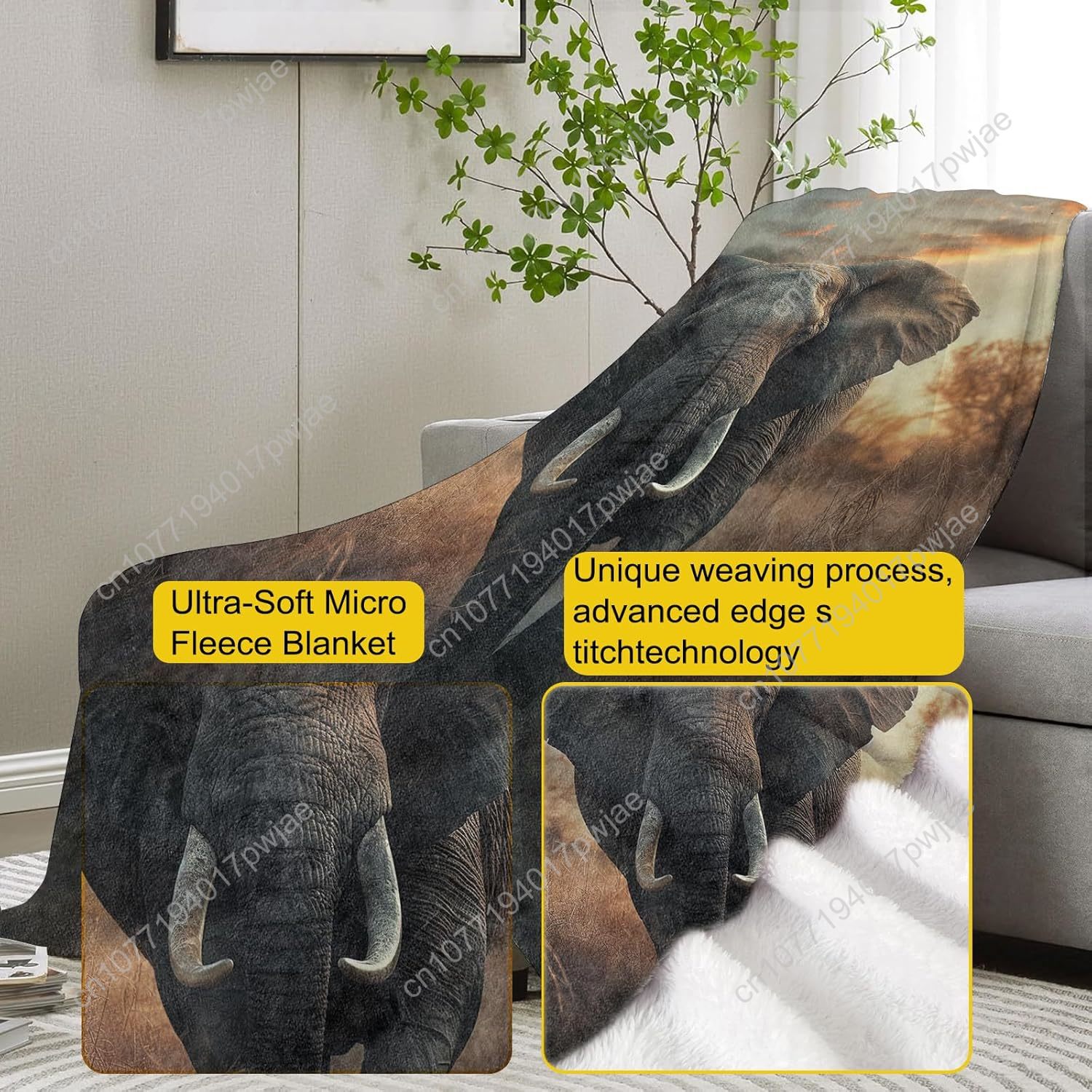 Fil Polar Battaniyesi, Gerçekç - Home Textiles Usa incelemesi ve fiyatı