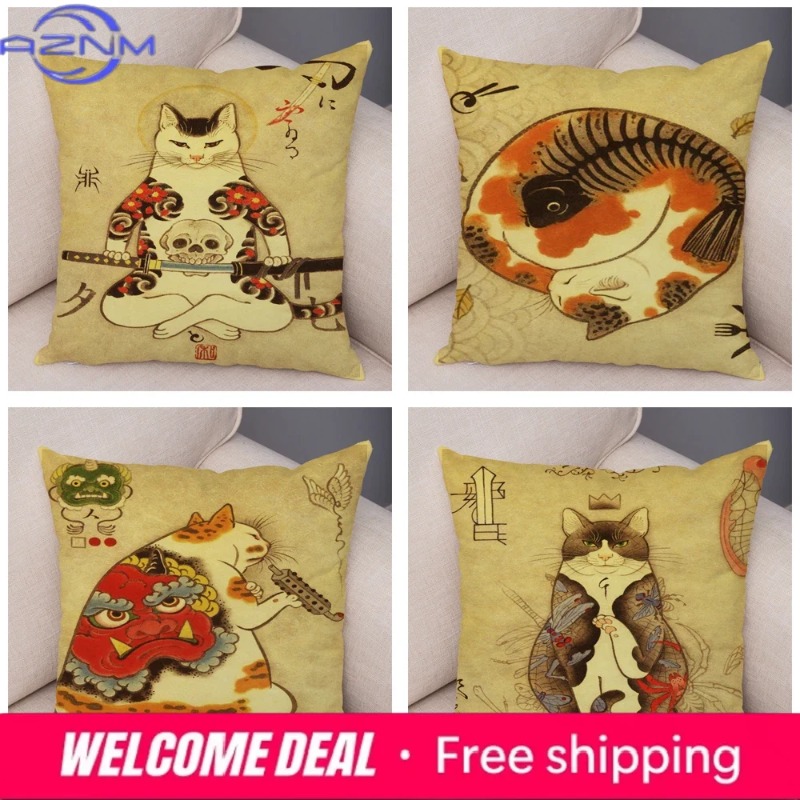 Vintage Japon Samuray Kedi Döv - Japanese Home Textiles incelemesi ve fiyatı