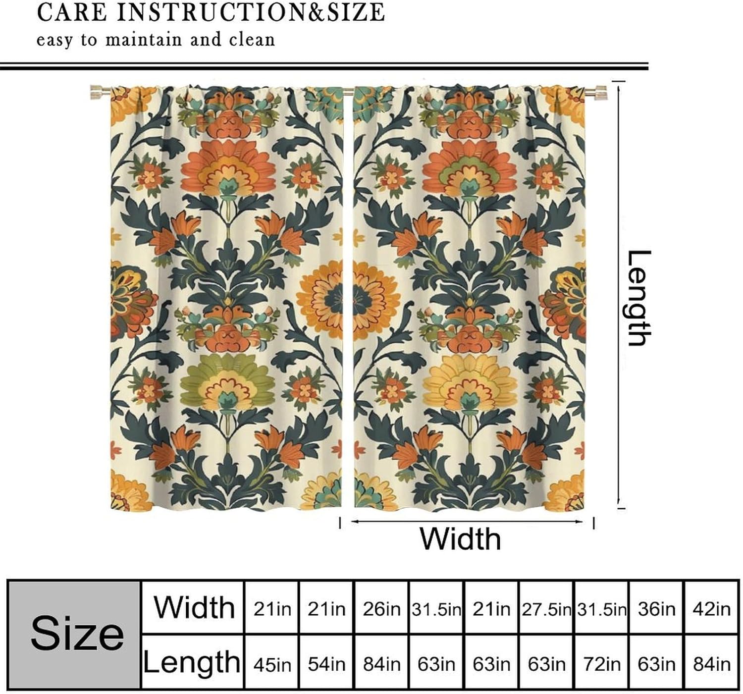Lüks Çiçek Baskılı Perdeler Po - Home Textiles Luxury Curtains incelemesi ve fiyatı