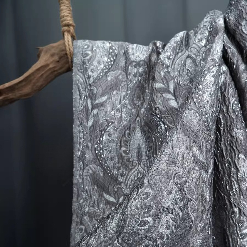 Gri Mahkeme Tarzı Parlak Jakar - Home Textiles Curtains incelemesi ve fiyatı
