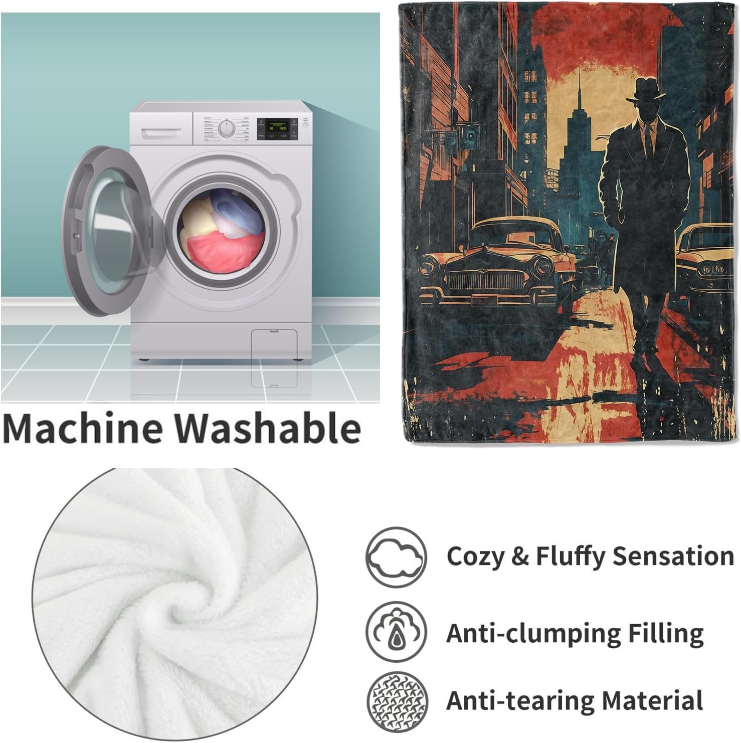Kadınlar için Noir Dedektif Ba - Home Textiles Usa incelemesi ve fiyatı