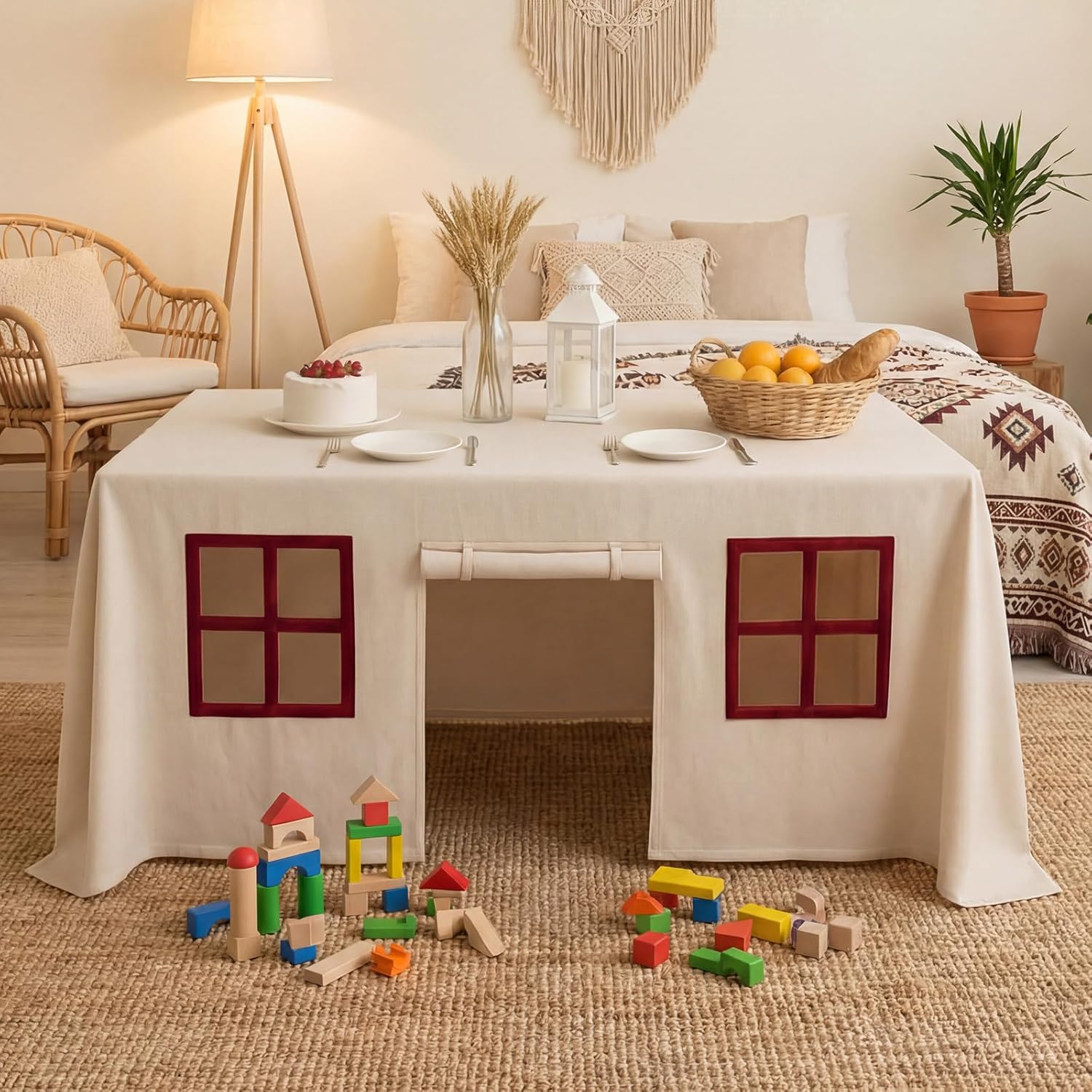 Büyük Masa Örtüsü Oyun Odası Ç - Home Textiles Today News incelemesi ve fiyatı