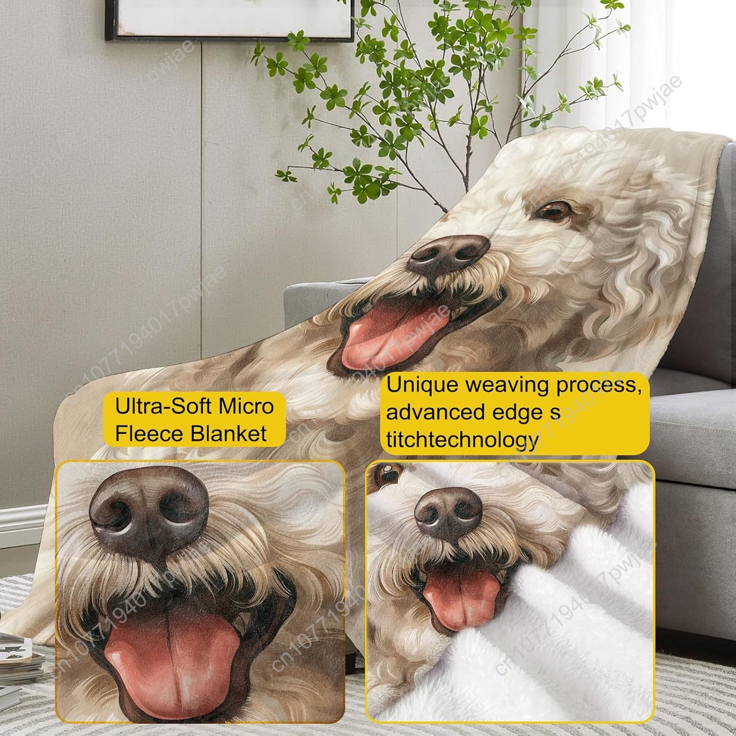 Neşeli Kaniş Portre Battaniyes - Home Textiles Usa incelemesi ve fiyatı