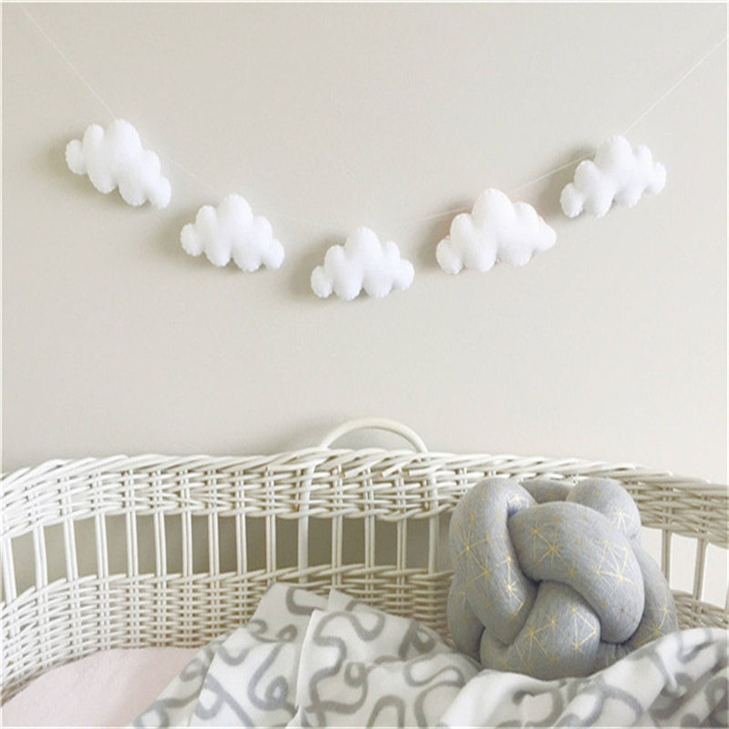 Iskandinav Keçe Bulut Garlands - Home Textiles Curtains incelemesi ve fiyatı